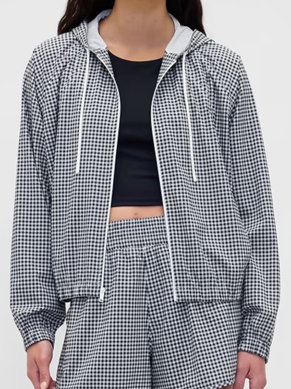 GapFit Tech Gingham Windbreaker (Size Large) - Sold Out Online!